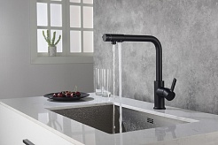 Timo Смеситель для кухни Hette 1026/03F черный – фотография-3